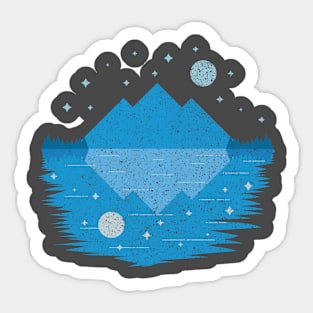 Reflective Mountain Sticker